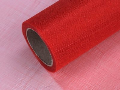 Organza / stuha střední lesk šíře 14,5 cm návin 9 metrů{% if variant.name %} – 26 červená{% endif %}
