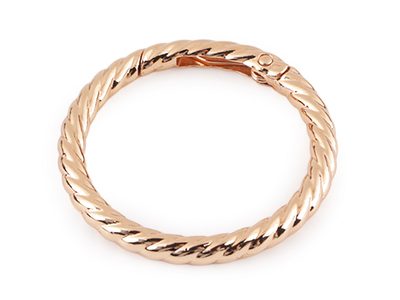 Karabina kulatá ozdobná Ø38 mm{% if variant.name %} – 2 růžové zlato{% endif %}