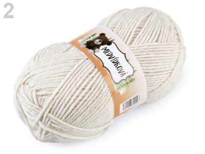 Pletací příze medvídková 100 g{% if variant.name %} – 2 (82003) režná{% endif %}
