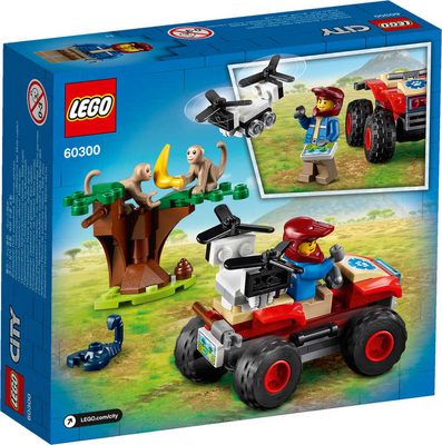 LEGO CITY Záchranářská čtyřkolka do divočiny 60300 STAVEBNICE – fotka 3