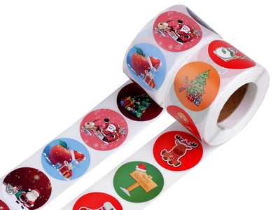 Papírové samolepky vánoční Ø38 mm{% if product.brand.name %} – Stoklasa{% endif %}