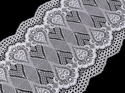 Elastická krajka / vsadka / běhoun šíře 18 cm METRÁŽ{% if product.brand.name %} – Stoklasa{% endif %}