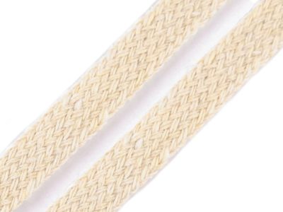 Bavlněná šňůra plochá / dutinka šíře 10 mm návin 25 metrů{% if product.brand.name %} – Galanterka{% endif %}