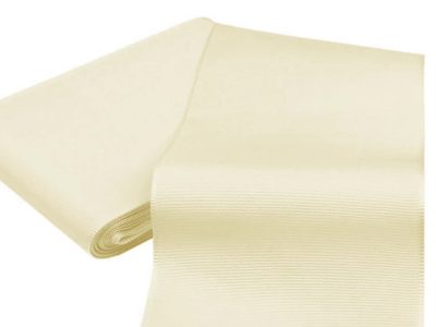 Stuha taftová šíře 10,8 cm návin 10 metrů{% if variant.name %} – 241 krémová světlá{% endif %}