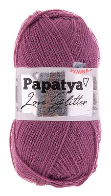 Pletací příze Papatya Love Glitter 100 g - 7 (3570) lila