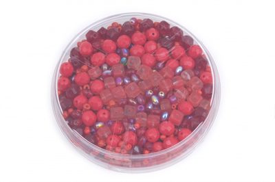 Korálky skleněné směs 120g červená{% if product.brand.name %} – Galanterka{% endif %}