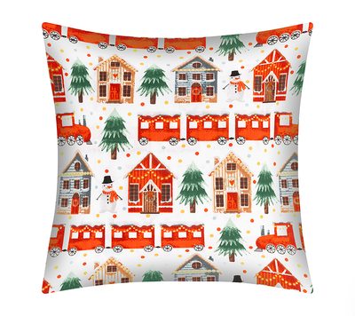 Povláček bavlněný - vánoce Bílá,Červená,Zelená 90/CH05 40x40 cm{% if product.brand.name %} – {% endif %}