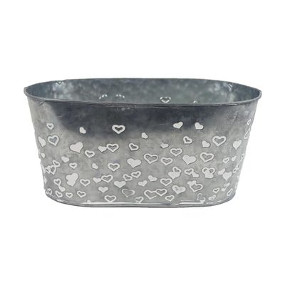 Květináč plechový ovál K4275/2 - 23,5 x 13 x 10,5 cm{% if product.brand.name %} – {% endif %}