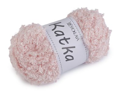 Příze pletací kudrnatá Katka 100 g - 3 (412) růžová nejsv.