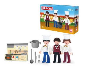 IGRÁČEK TRIO Vaříme set 3 figurky s doplňky v krabičce{% if product.brand.name %} – Efko{% endif %}