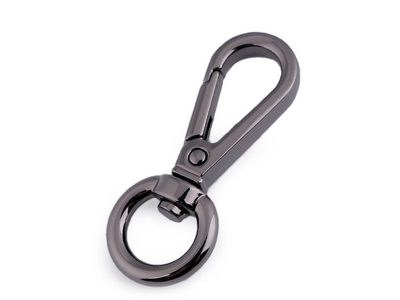 Kovová karabina průvlek 12 mm{% if variant.name %} – 3 nikl černý{% endif %}