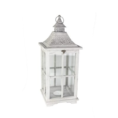 Dřevěná lucerna D2673/ Střední - 59,5 cm{% if product.brand.name %} – Morex{% endif %}