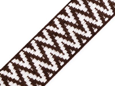 Popruh oboustranný PES šíře 38 mm METRÁŽ{% if variant.name %} – 4 hnědá{% endif %}