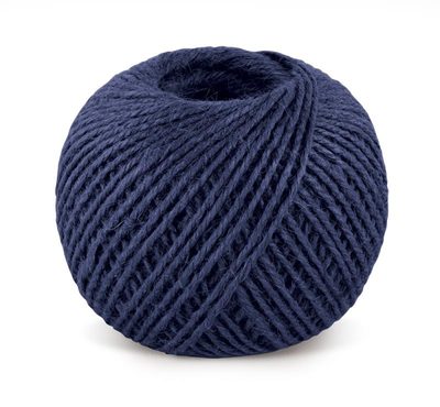 Jutový motouz Modrá 2524/560 klubko 200g, cca 130 m, průměr 1.75 mm{% if product.brand.name %} – Bellatex{% endif %}