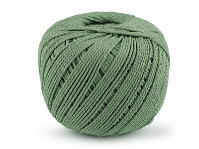 Bavlněná příze macrame Ø2 mm - 11 zelená past.sv.