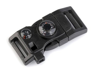 Spona trojzubec army s píšťalkou a kompasem šíře 20 mm{% if product.brand.name %} – Mikaton{% endif %}