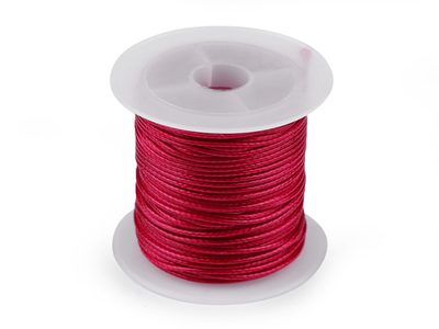 Šňůrka hlazená, lesklá Ø1 mm{% if variant.name %} – 4 fuchsiová tm.{% endif %}