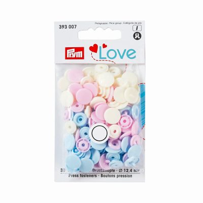 Patentky "Color snaps" PRYM LOVE{% if variant.name %} – kulaté mix pastel{% endif %}