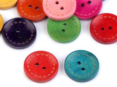 Dřevěný dekorační knoflík 25 kusů{% if product.brand.name %} – Galanterka{% endif %}