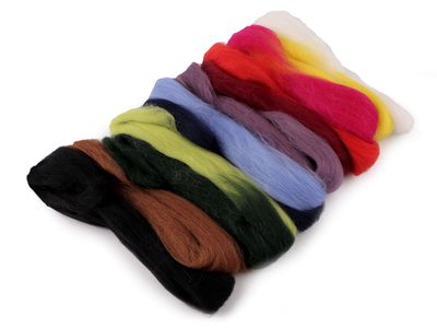 SADA barevná OVČÍ ROUNO 50 g česané{% if variant.name %} – 2 mix{% endif %}