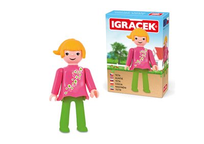 IGRÁČEK Tetička figurka 7,5cm rodina v krabičce STAVEBNICE{% if product.brand.name %} – Efko{% endif %}