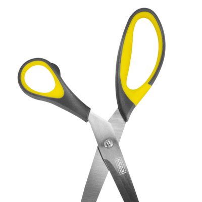 Kancelářské nůžky 21,5 cm, pogumované rukojeti – fotka 2