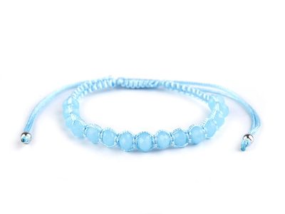 Náramek shamballa s broušenými korálky{% if variant.name %} – 4 modrá pomněnková{% endif %}