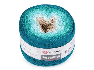 Bavlněná pletací příze Rosegarden 250 g{% if variant.name %} – 5 (324) tyrkys{% endif %}