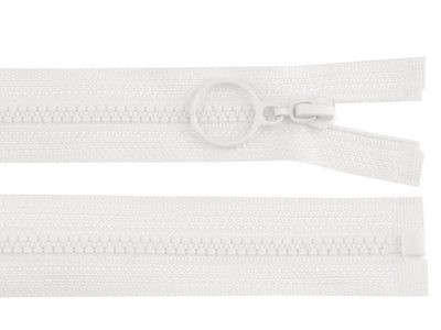 Kostěný zip 4 mm dělitelný s kroužkem délka 60 cm{% if product.brand.name %} – Stoklasa{% endif %}