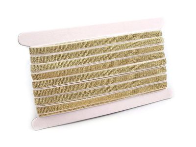 Pruženka brokátová / ramínková šíře 10 mm s lurexem METRÁŽ{% if product.brand.name %} – Stoklasa{% endif %}
