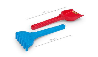 Lopatka a hrábě (hrabičky) set dlouhé na písek 71120 – fotka 1