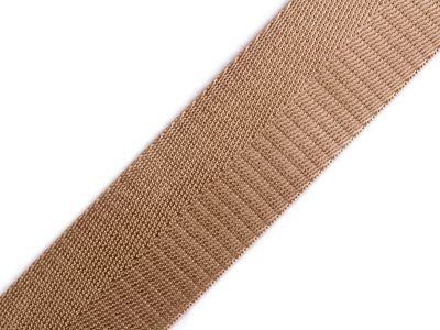 Hladký oboustranný popruh s leskem šíře 38 mm METRÁŽ{% if variant.name %} – 3 béžová{% endif %}