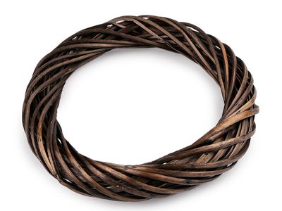 Proutěný věnec Ø34 cm{% if variant.name %} – 4 hnědá tmavá{% endif %}
