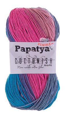 Příze Papatya Cottonish 100 g{% if variant.name %} – 05 multikolor modrá-růžová{% endif %}