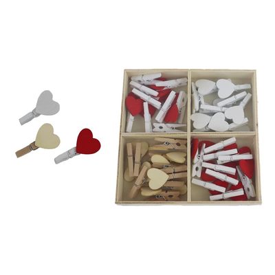 Dekorační kolíčky - srdíčka D5736 - 1,8 x 3,2 x 1 cm{% if product.brand.name %} – Morex{% endif %}