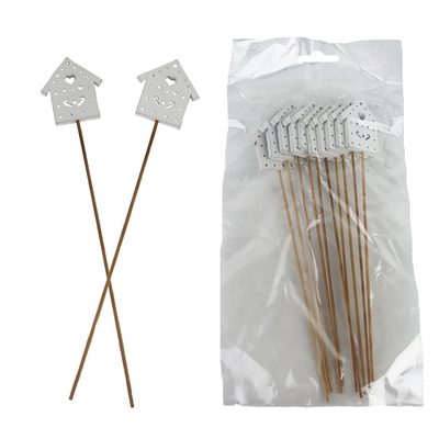 Zápich domeček, 10 ks D6673 - 23 cm{% if product.brand.name %} – Morex{% endif %}