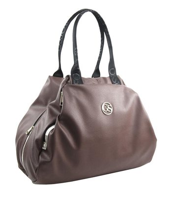 Větší taupe hnědo-zlatá dámská kabelka S685 GROSSO{% if product.brand.name %} – Grosso{% endif %}