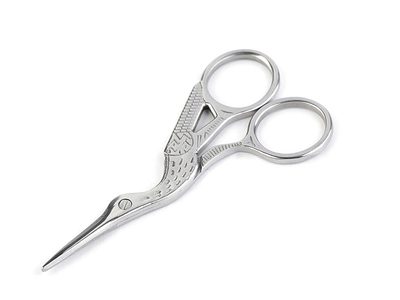 Nůžky vyšívací čáp délka 11,5 cm{% if variant.name %} – 2 (9,5 cm) barva nikl{% endif %}