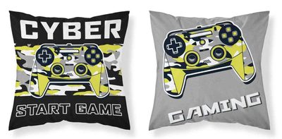 Povlak na polštářek Start Game micro Polyester, 40/40 cm{% if product.brand.name %} – DETEXPOL{% endif %}