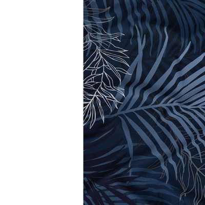 Povlečení bavlněný satén Samira - modré 140×200 + 70×90 cm – fotka 1