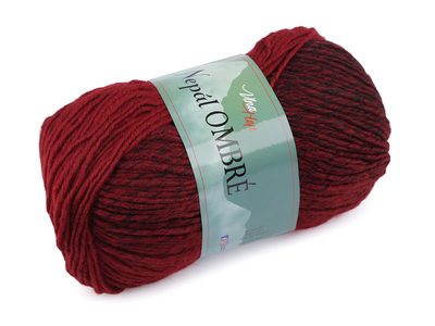 Pletací příze Nepál ombré 100 g{% if variant.name %} – 4 (7405) červená{% endif %}
