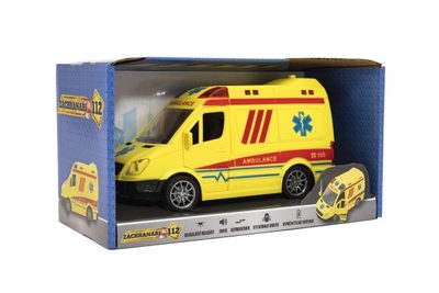 Auto ambulance plast 20cm na setrvačník na baterie se zvukem se světlem – fotka 1