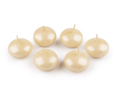 Plovoucí svíčky Ø4,5 cm 6 kusů{% if variant.name %} – 4 ecru - perleť{% endif %}