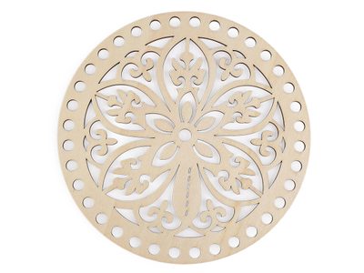 Víko na pletení / háčkování košíků Ø18 cm{% if variant.name %} – 2 přírodní sv.{% endif %}