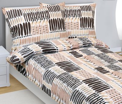 Krepové povlečení Hnědá,Béžová 80/377{% if product.brand.name %} – Bellatex{% endif %}