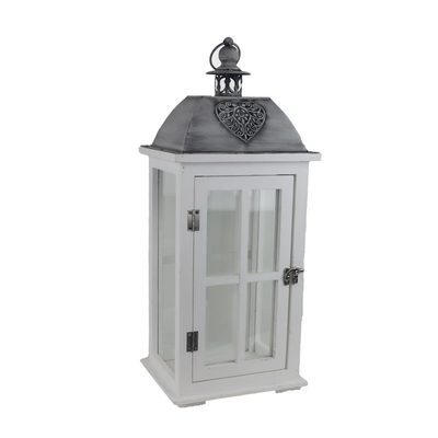 Dřevěná lucerna D6494/B - výška 52 cm{% if product.brand.name %} – Morex{% endif %}