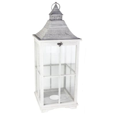 Dřevěná lucerna D2673/ Velká - 80,5 cm – fotka 1