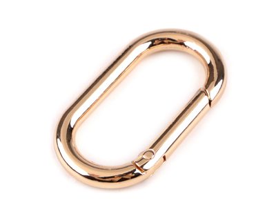 Karabina oválná průvlek 34 mm{% if variant.name %} – 3 růžové zlato{% endif %}