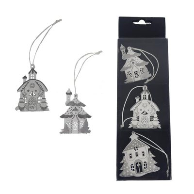 Vánoční dekorace k zavěšení, 3 ks D7521 - 6 cm{% if product.brand.name %} – Morex{% endif %}