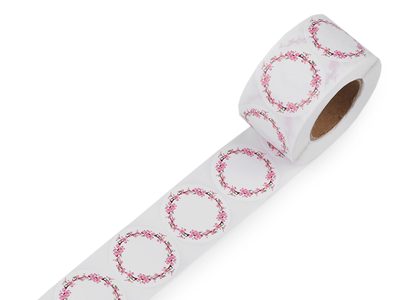 Papírové samolepky Ø38 mm k popisu{% if variant.name %} – 2 růžová sv.{% endif %}